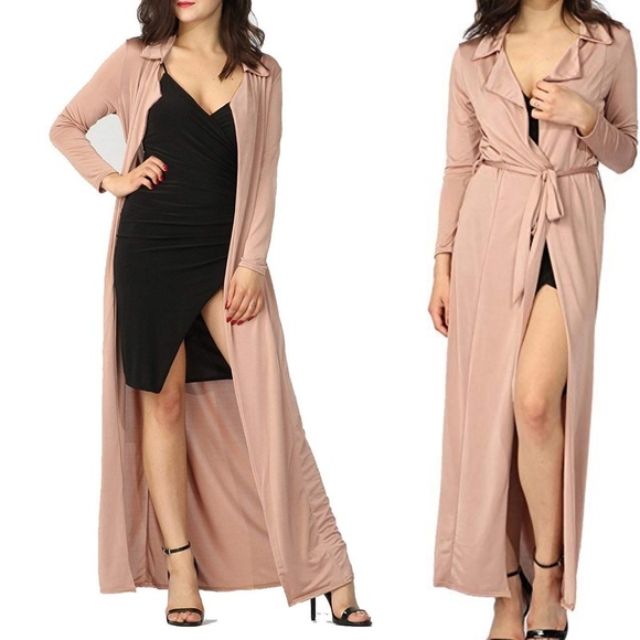 Missi London Jackets & Blazers - Missi London Rose Gold Duster